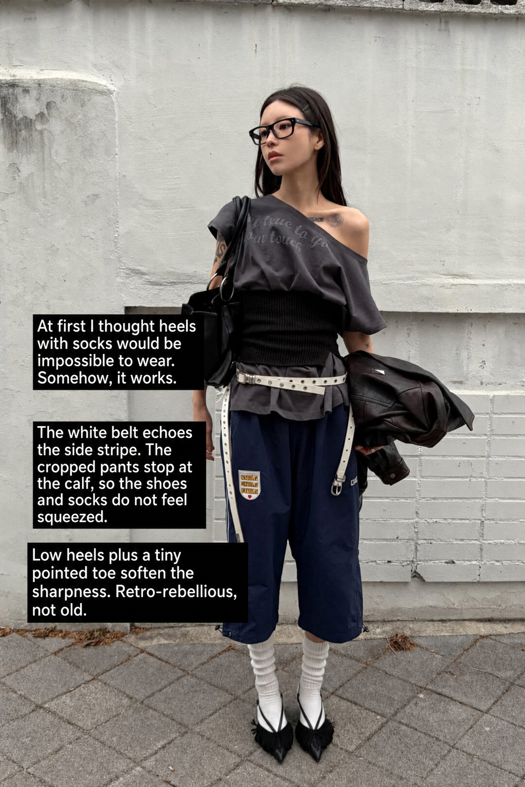 How to style shoes with socks, heels and layered streetwear