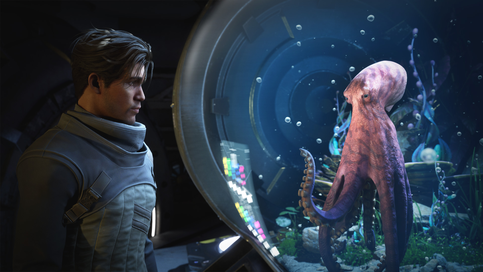 Jun and Salt in a scene from the EXODUS release-date trailer