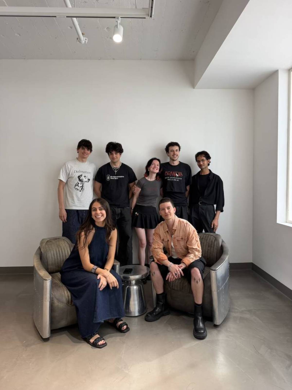 The Vancouver Project organizers and emerging designers in a group portrait