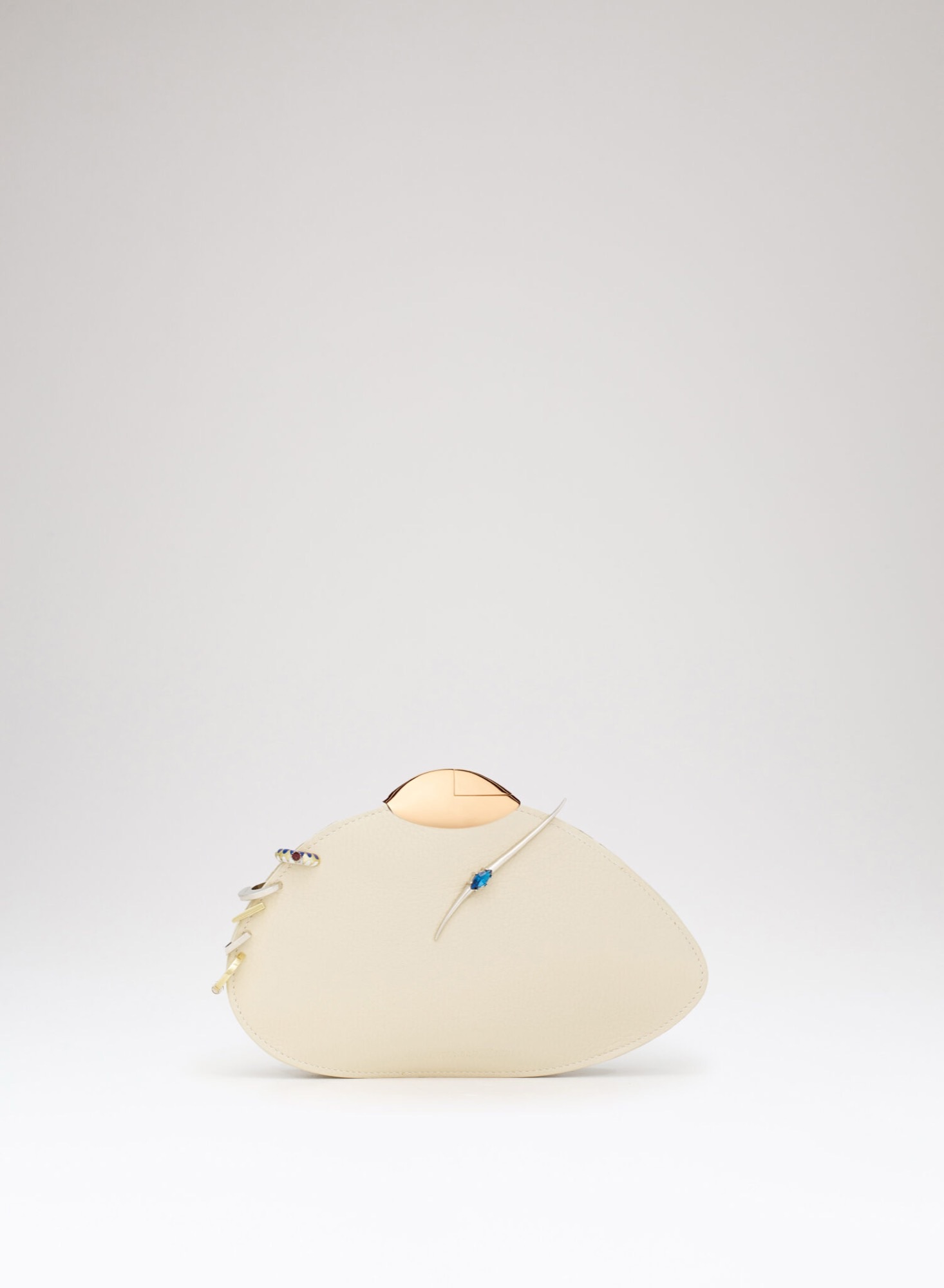 Benedetta Bruzziches Belle de Jour white jade bag from the current collection