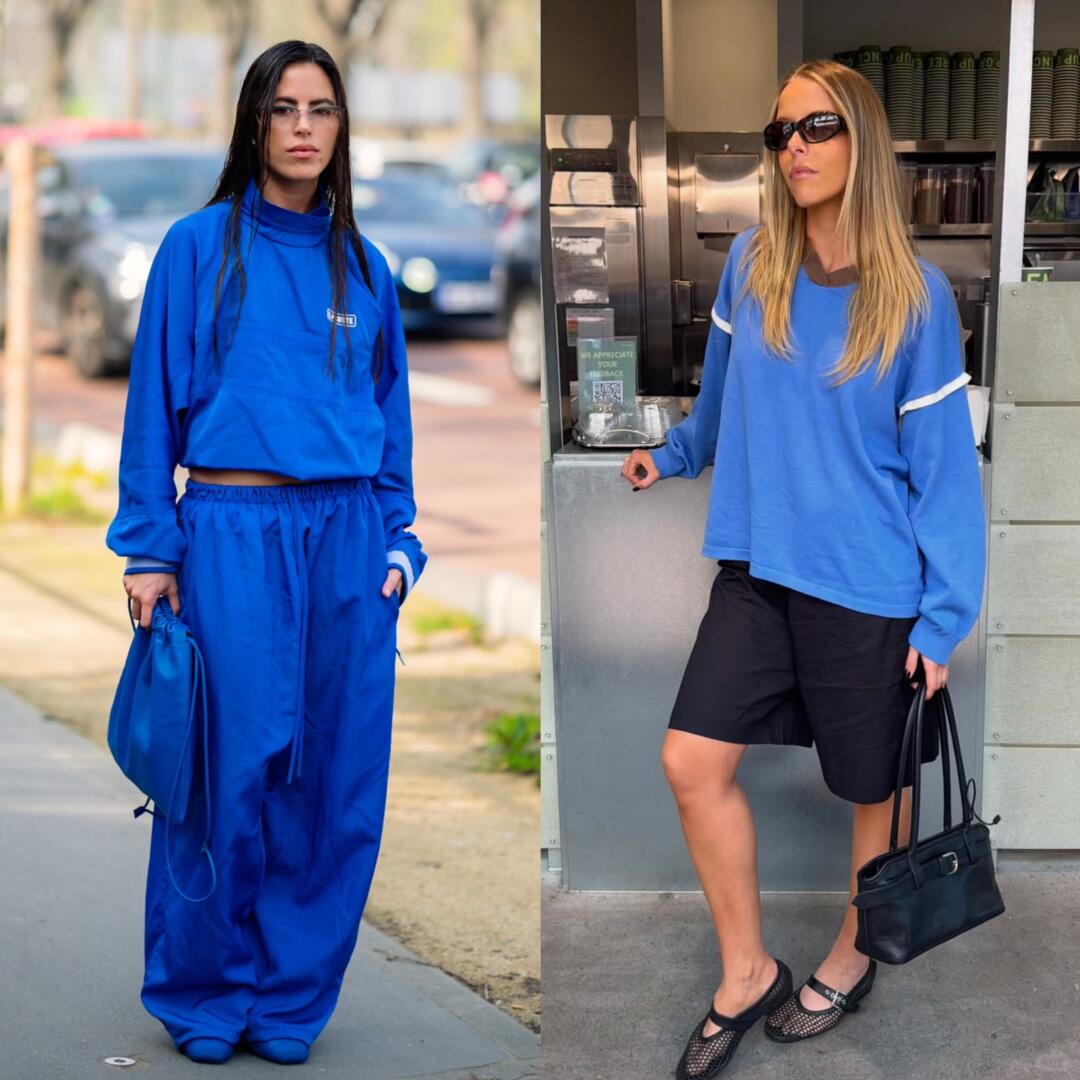 Low-saturation blue styled with a relaxed neutral base