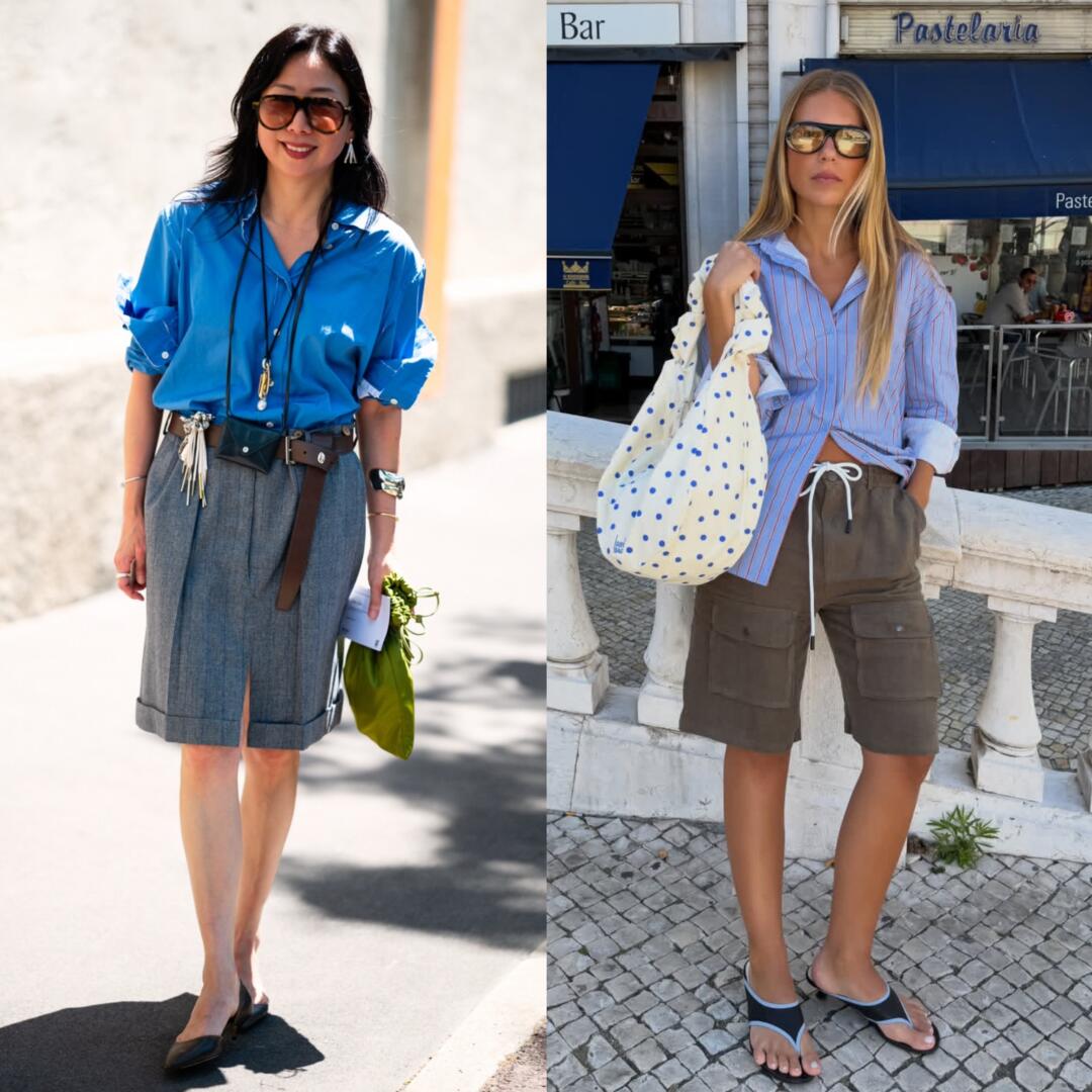 Cobalt accessory adding energy to a quiet outfit