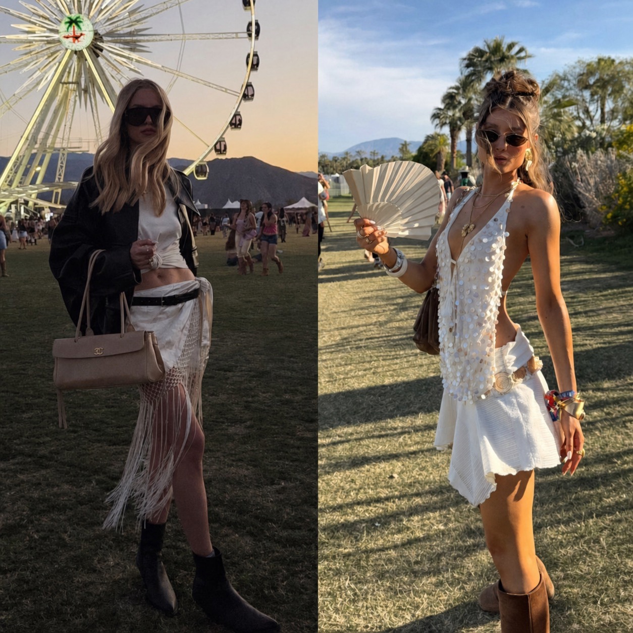Crochet and fringe festival outfit with practical styling pieces