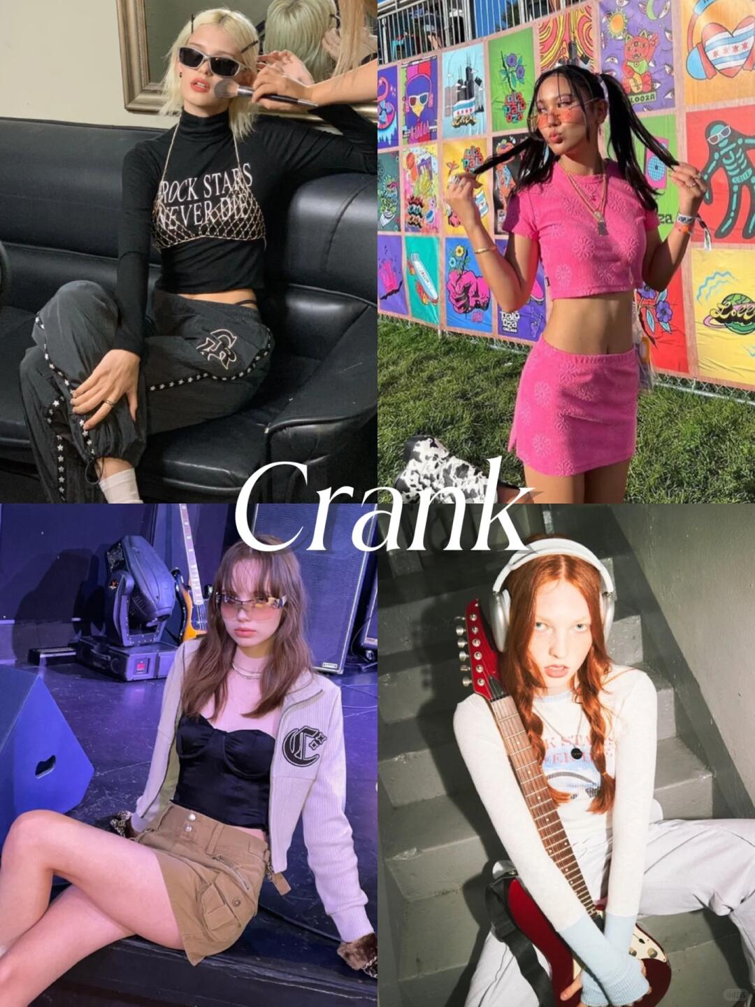 Crank crop tops, mini skirts and Korean sweet-cool styling