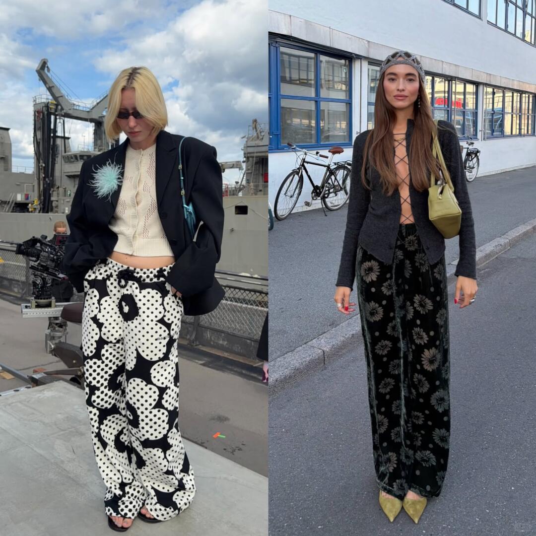 Playful polka-dot styling with a fashion-week attitude
