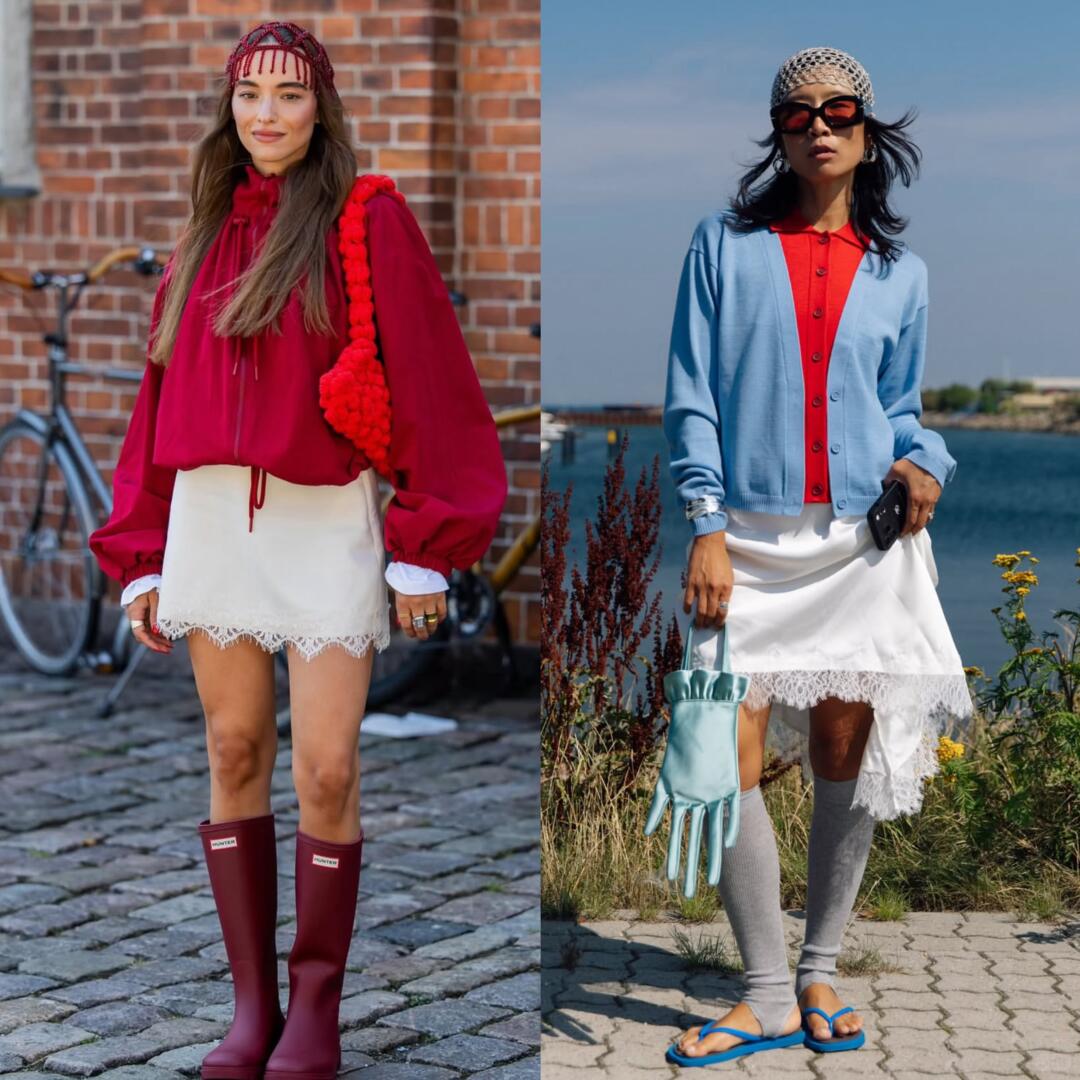 Feminine detailing interrupted by a tougher everyday layer