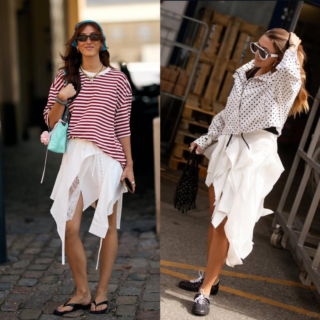 Street-style layering with a vintage-leaning silhouette