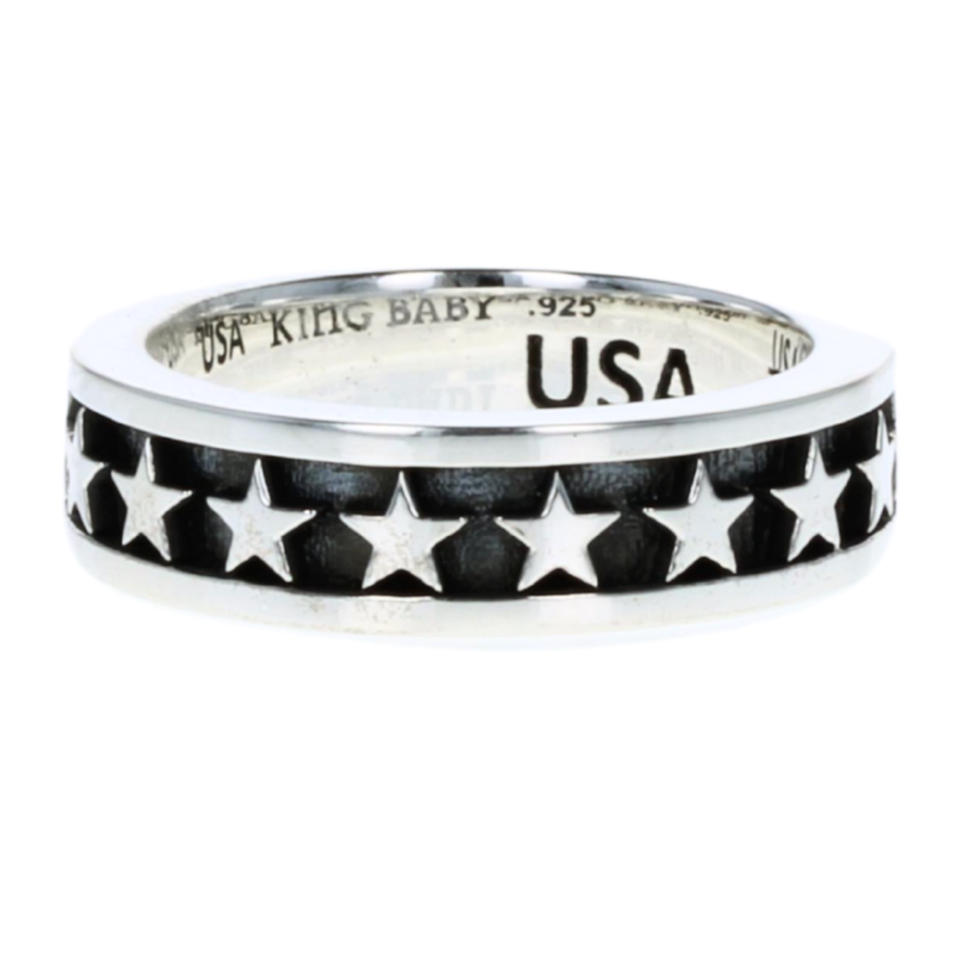 King Baby Stackable Star Ring in sterling silver