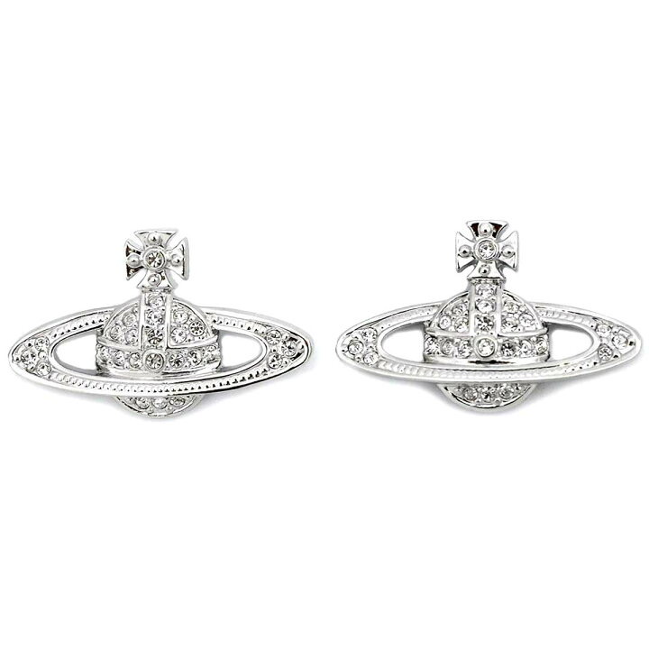 Vivienne Westwood Mini Bas Relief crystal orb earrings