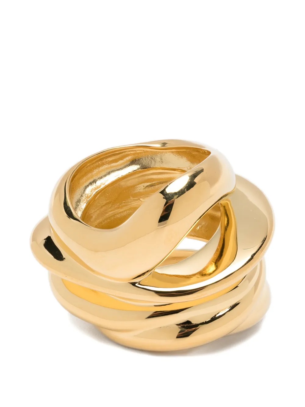 COMPLETEDWORKS sculptural gold ring with an irregular looped form