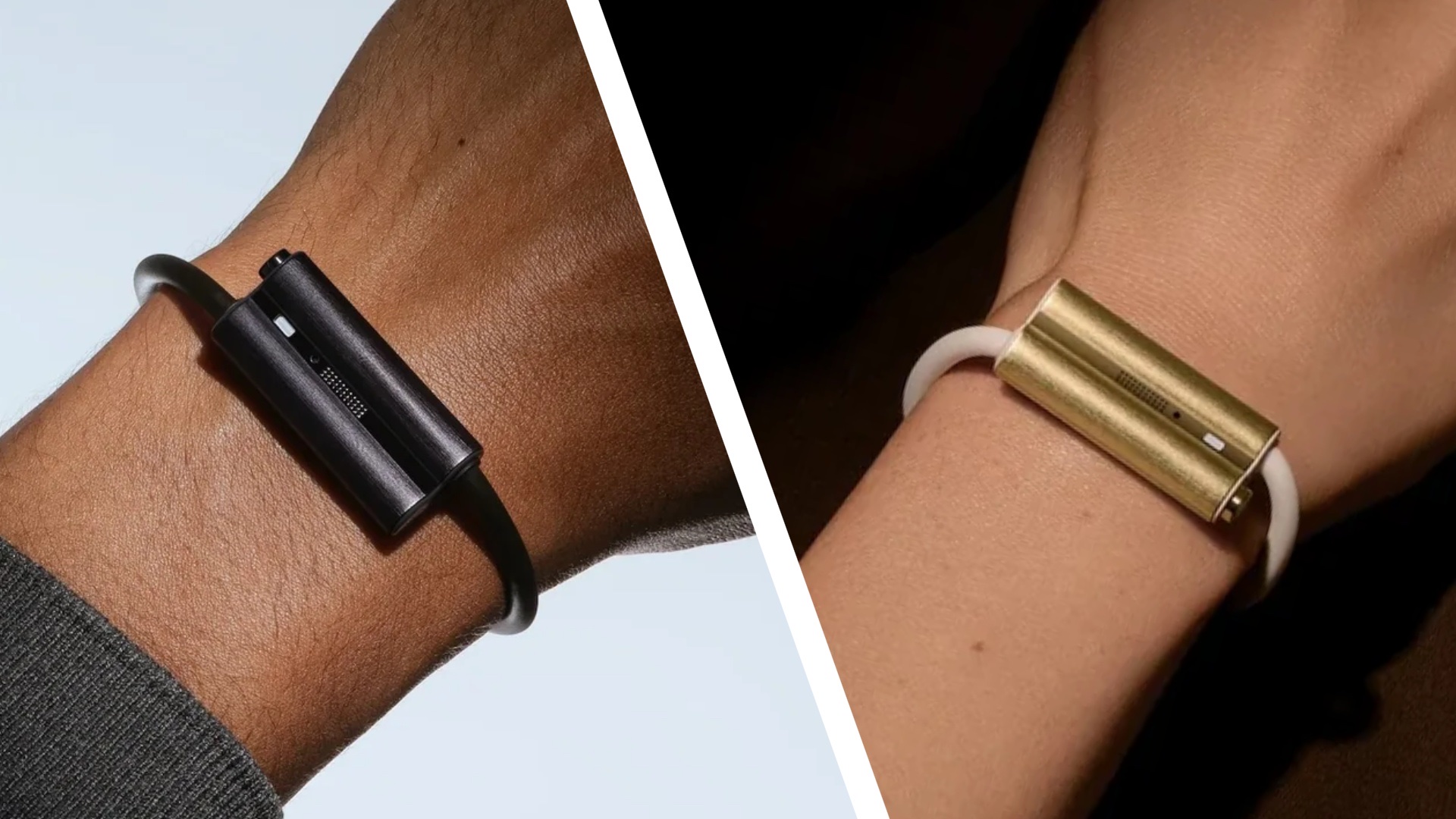 Luffu Link screenless wearable in black and gold