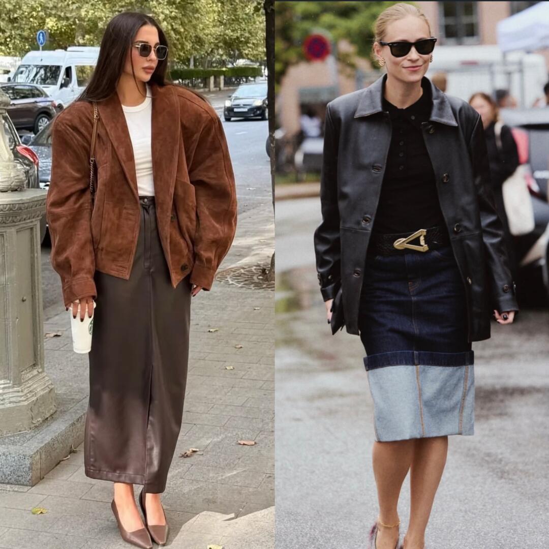 Fitted jacket and straight trousers creating a decisive work silhouette