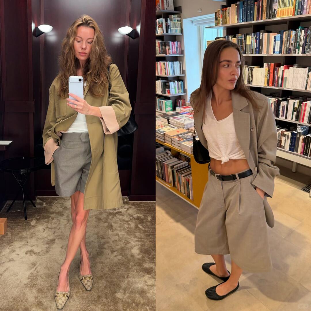 Tailored jacket and trousers with an almost architectural finish