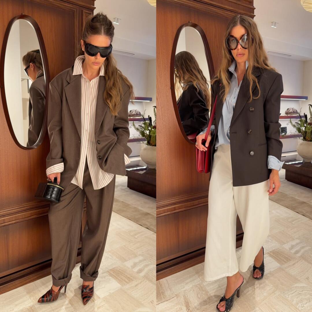 Straight-leg trousers with a compact, polished workwear layer