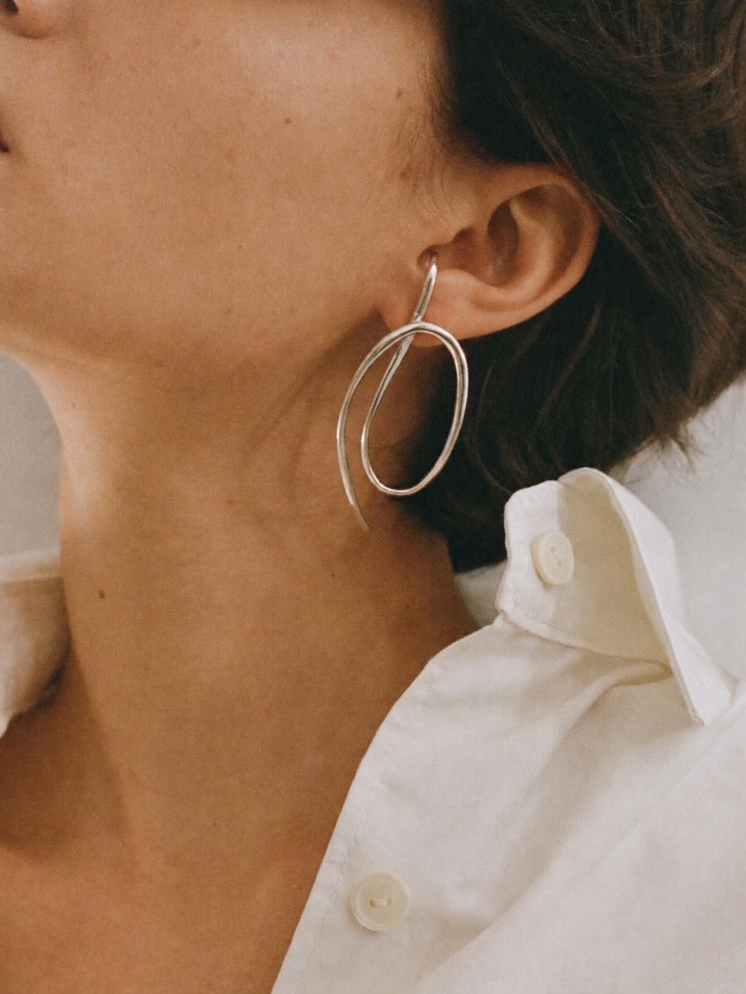 Nathalie Schreckenberg jewelry styled in a portrait