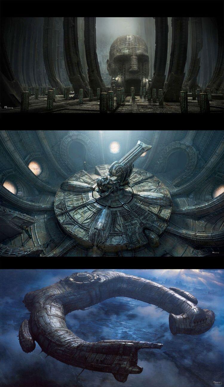 David in a pale futuristic interior from Prometheus