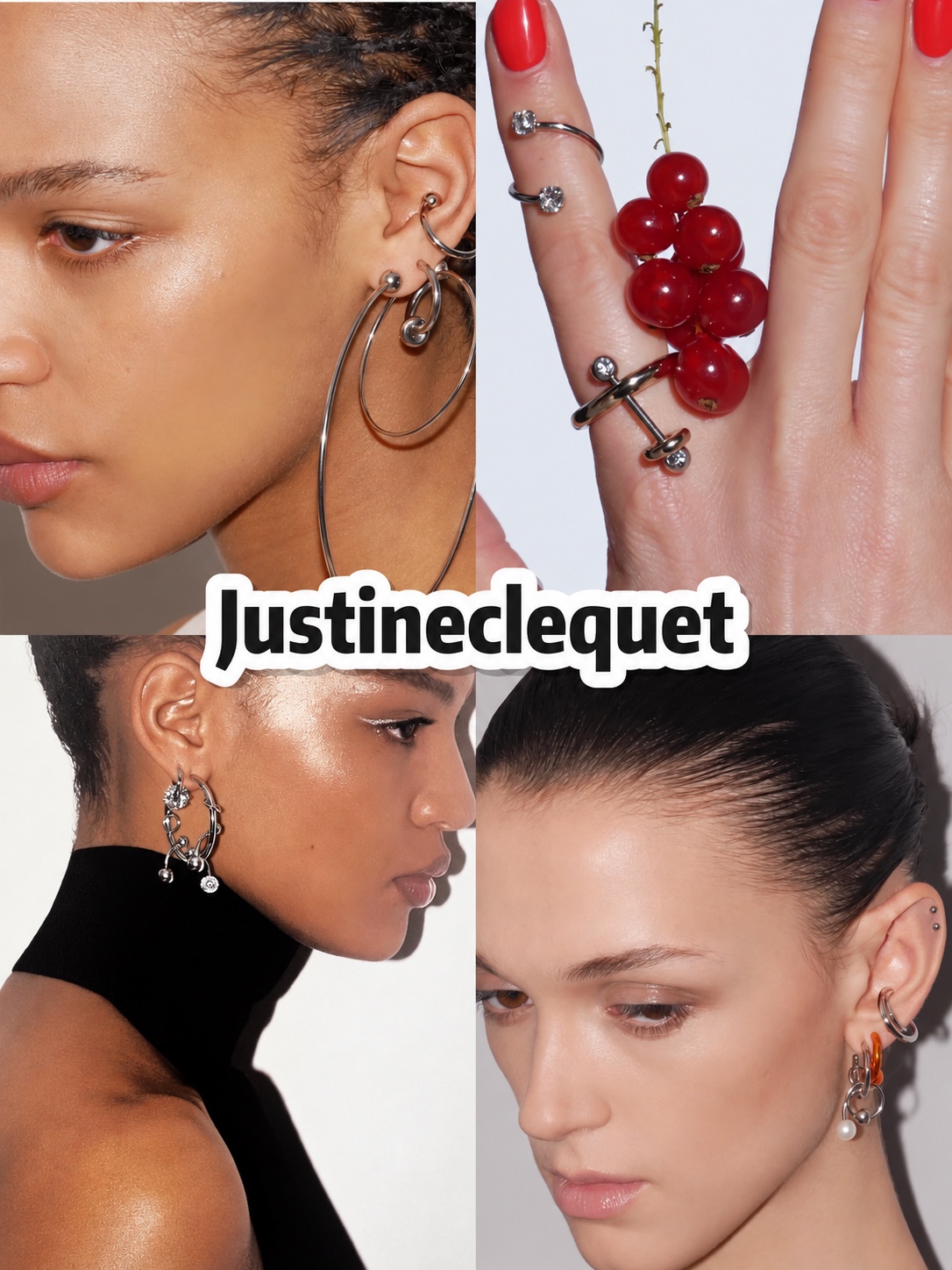 Justine Clenquet punk jewelry campaign image