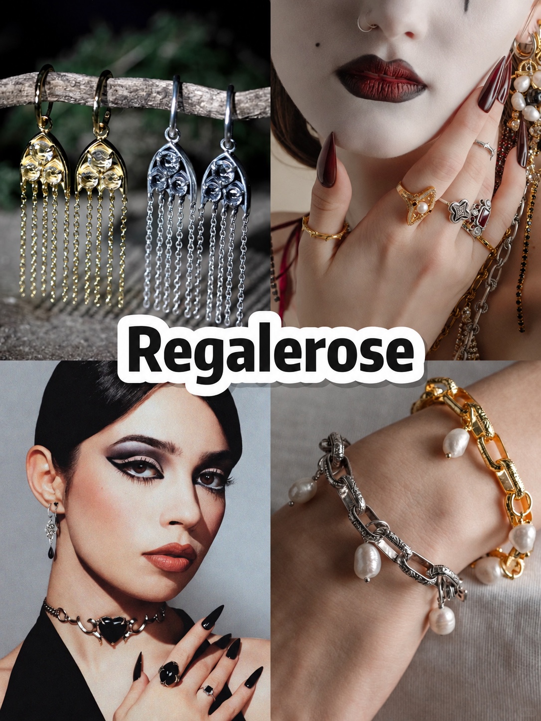 Regal Rose dark romantic jewelry styling