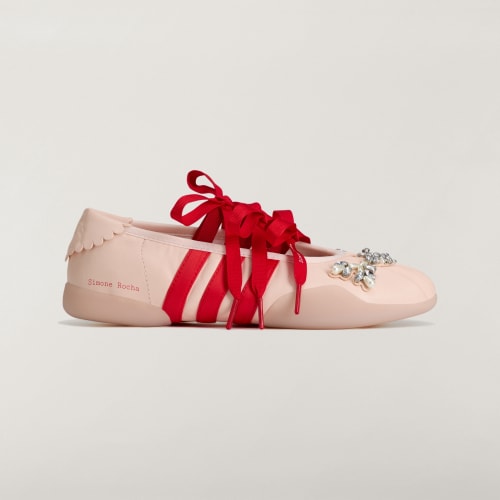 Simone Rocha x adidas SR Taekwondo Ballerina with ribbon lacing and embellishment