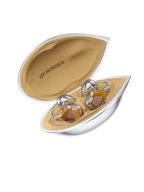 OF HUNGER Electronic Gems AI clip earphones combining jewelry design with wearable technology