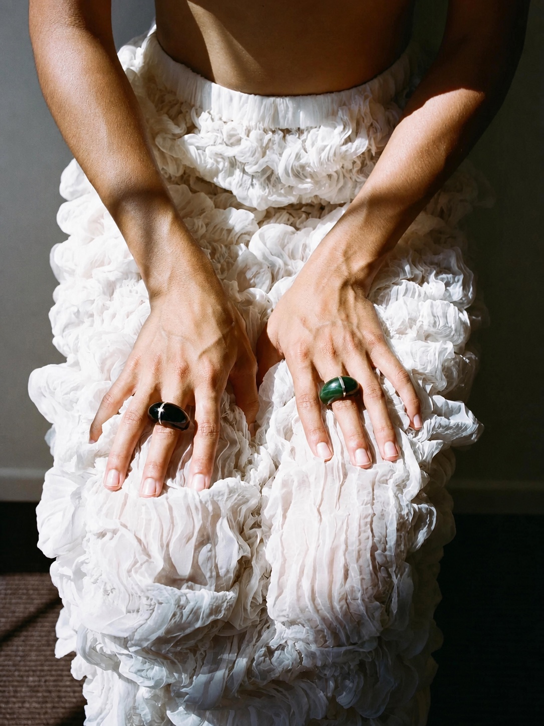 Sophie Buhai sculptural jewelry detail