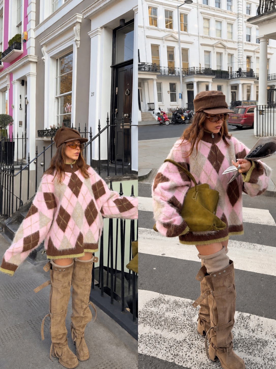 oversized jacket with a baseball cap and sporty streetwear details
