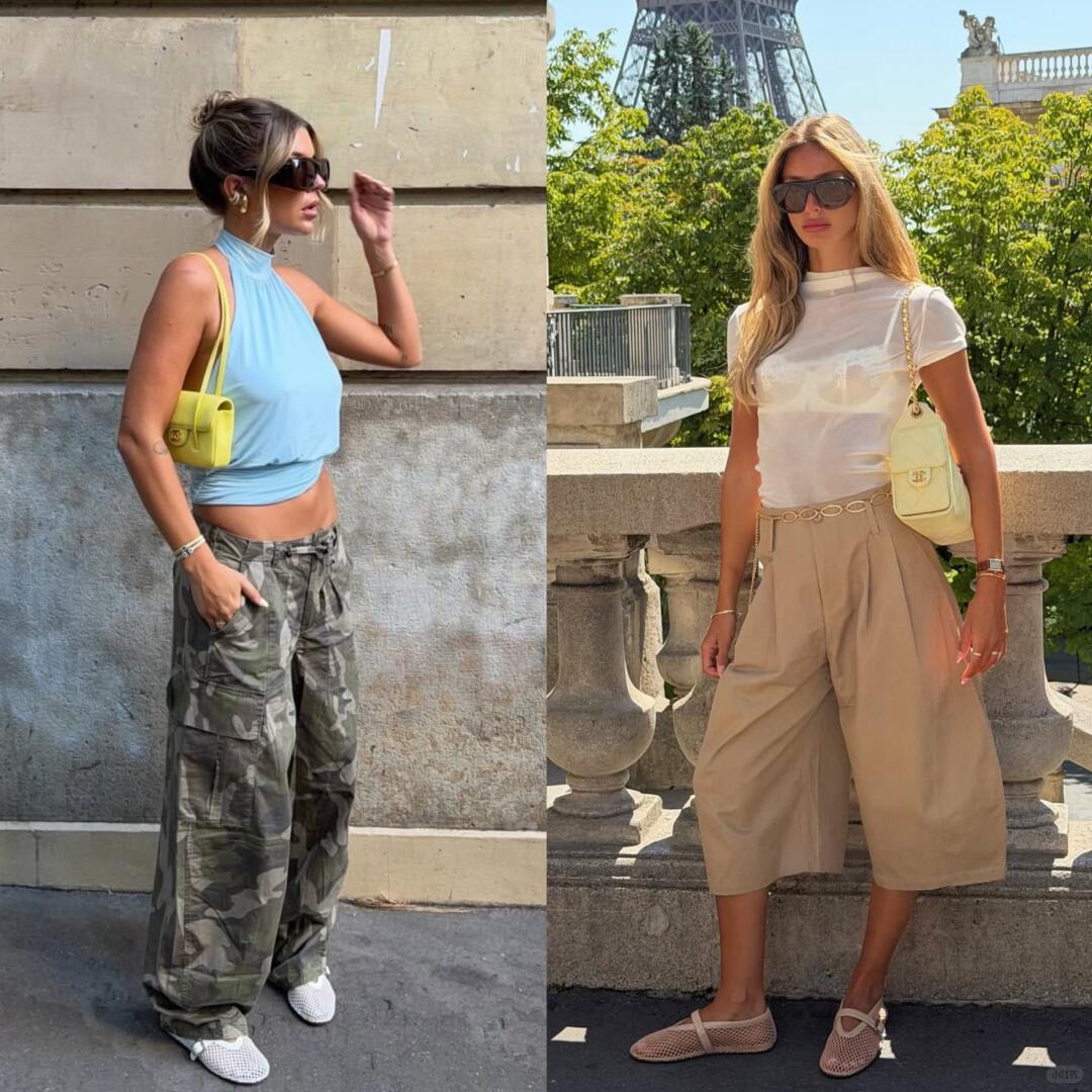 Slim retro sneaker paired with a tailored casual look